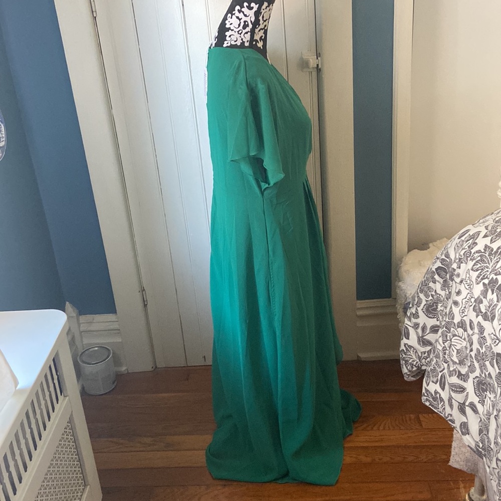 Green formal Dress size L - Picture 3 of 9